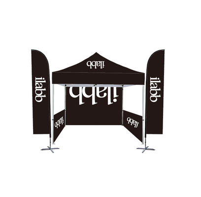 FASTSIGN Outdoor Advertising Display 3 x 3m Aluminum Tent 50MM Hex Event Folding Marquee With Printed Roof