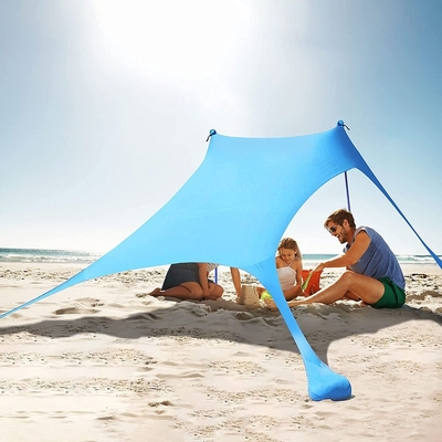 2021 Manufacturers Wholesale Anti-UV Beach Lycra Canopy Sun Shade Portable Parasol Shading Cabanas Canopy Shed