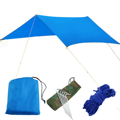 Easy To Carry Outdoor Portable Shade Canopy Customized Forest Applicable Waterproof Sun Beach Protection 210T